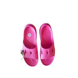 Hoka Men Size 13 Womens 15 Pink Recovery Slide Sandals With Tags